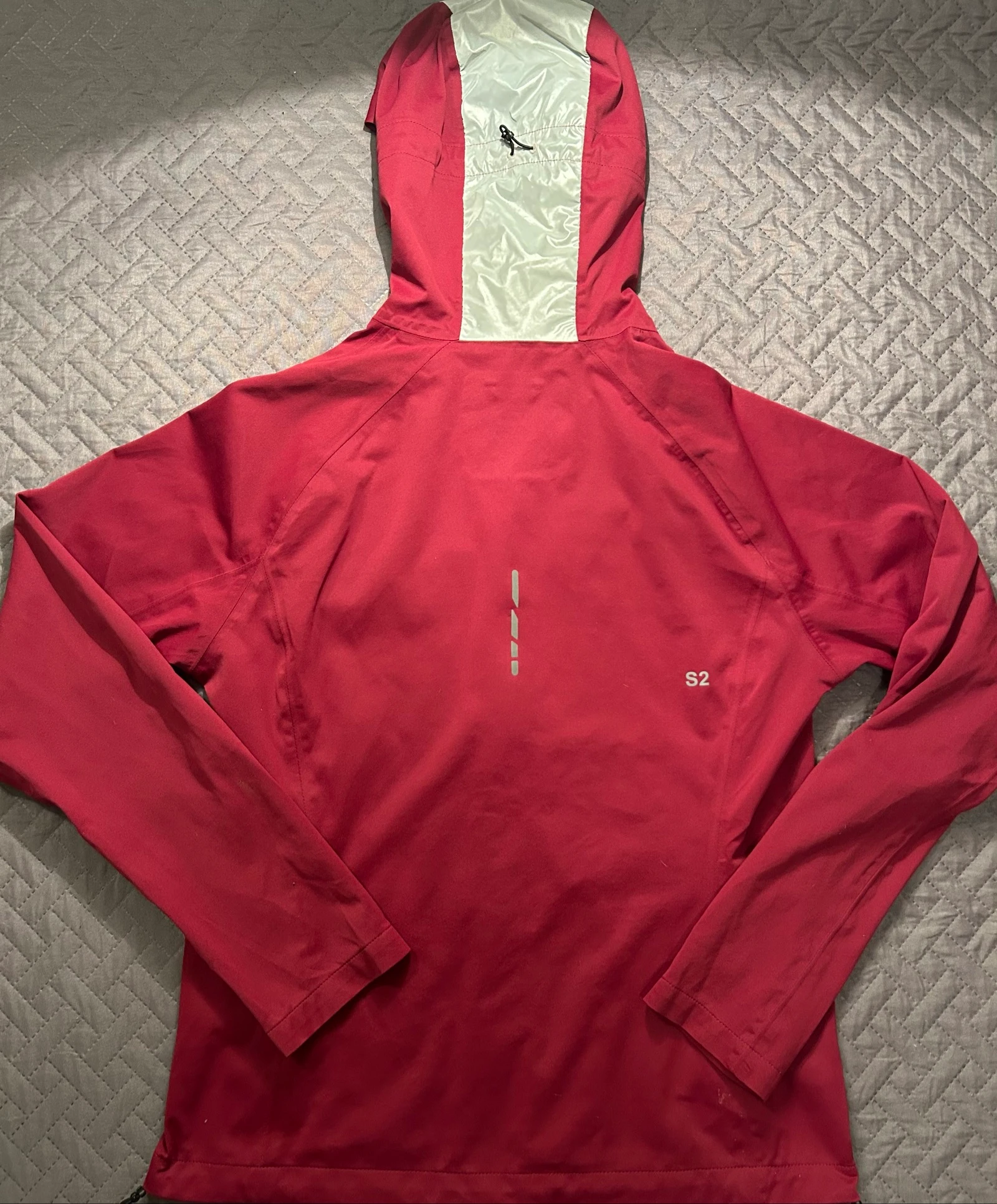 red Asics waterproof jacket size M – photo 3